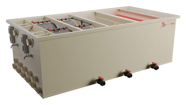 PRO Combi 100/200 XL van AquaKing Red Label, gesloten, vooraanzicht